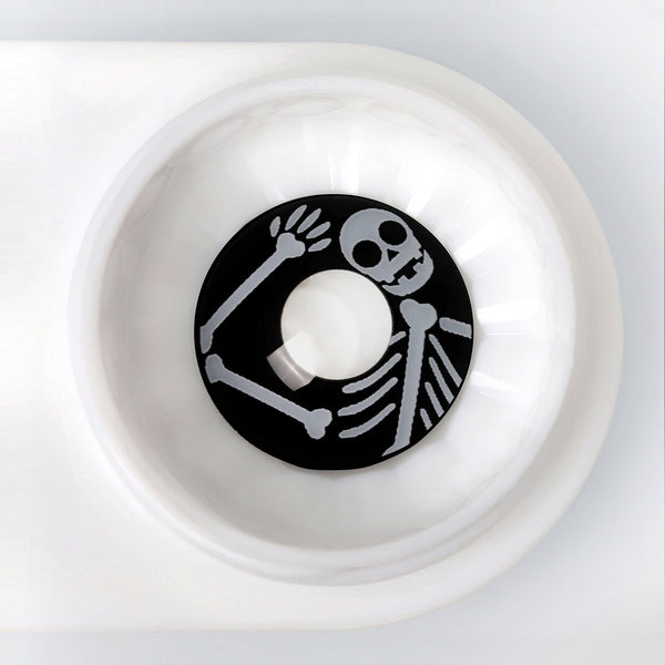 Skeleton Black Contact Lenses