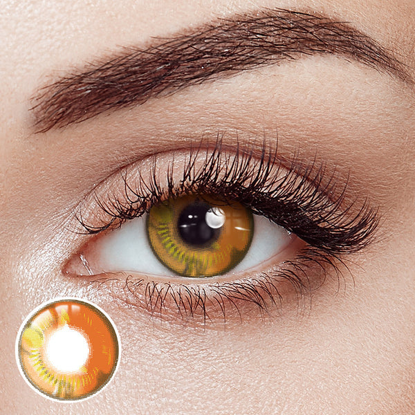 Lunar Earth Brown Costume Yearly Contact Lenses