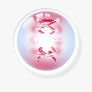Psycho Lace Pink Costume Yearly Contact Lenses | 2 Pcs