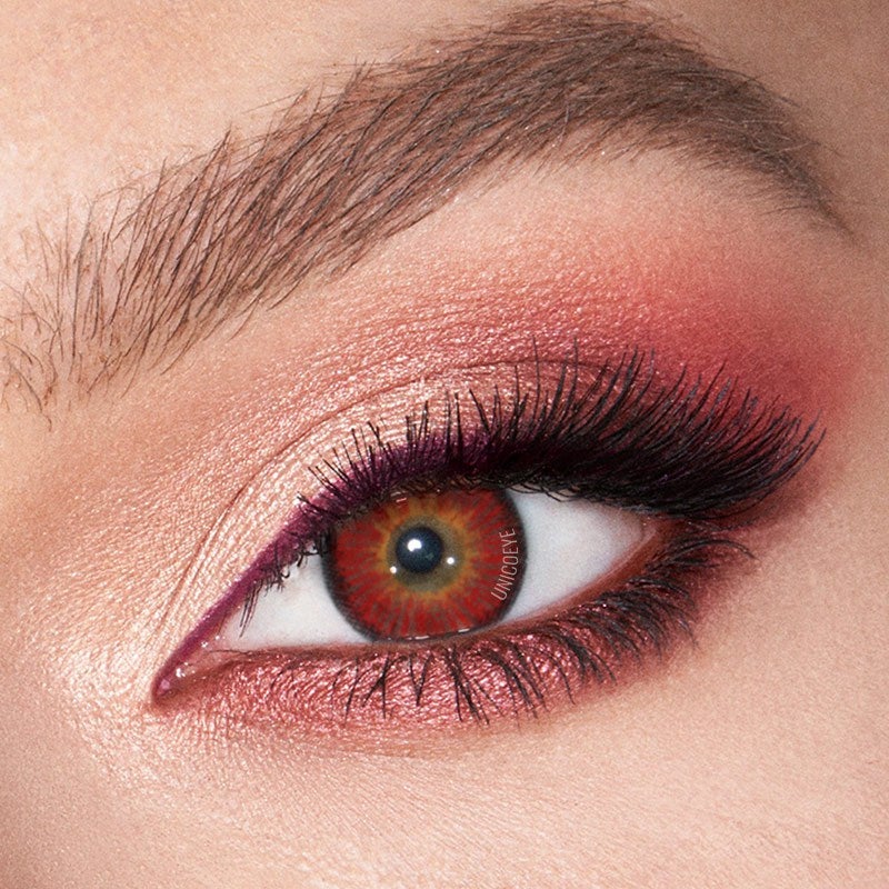 Neon Red Contact Lenses