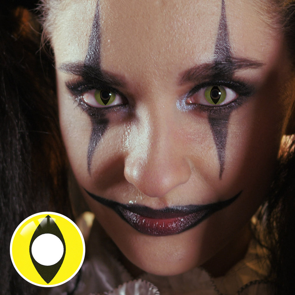 Cat?Eye?Yellow Costume Yearly Contact Lenses