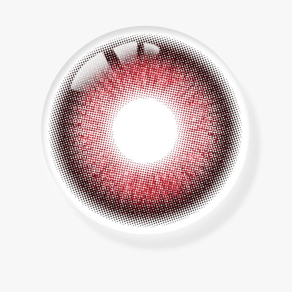 Puffstar Red Prescription Yearly Contact Lenses | 2 Pcs
