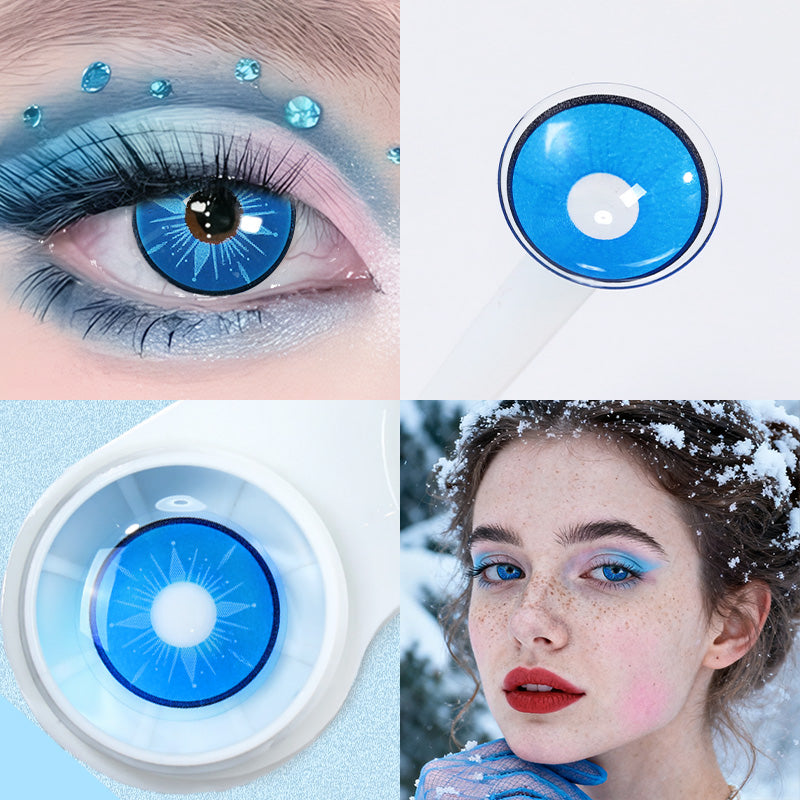 Frozen Blue Costume 6 Months Contact Lenses