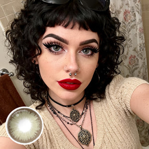 Diamonds Grey Green Contact Lenses