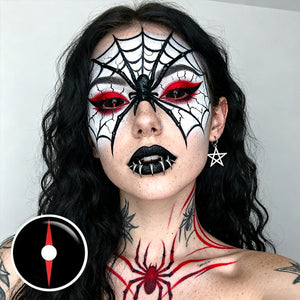 Compass Black Sclera 22mm Costume Yearly Contact Lenses