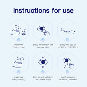 Clear Prescription 6 Months Contact Lenses | 2 Pcs