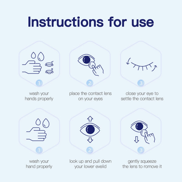 Clear Prescription Yearly Contact Lenses | 2 Pcs