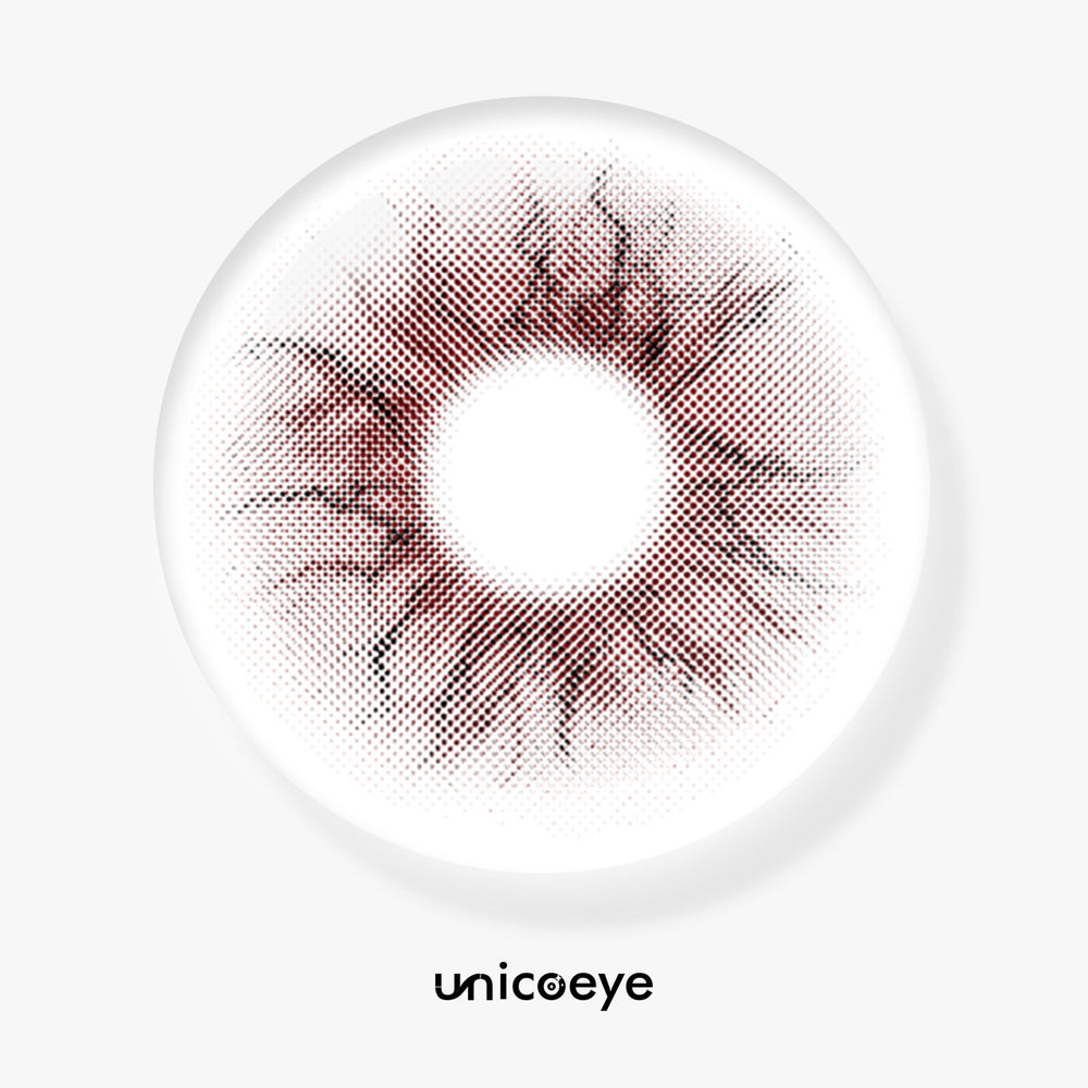 Weird Red Costume Yearly Contact Lenses | 2 Pcs