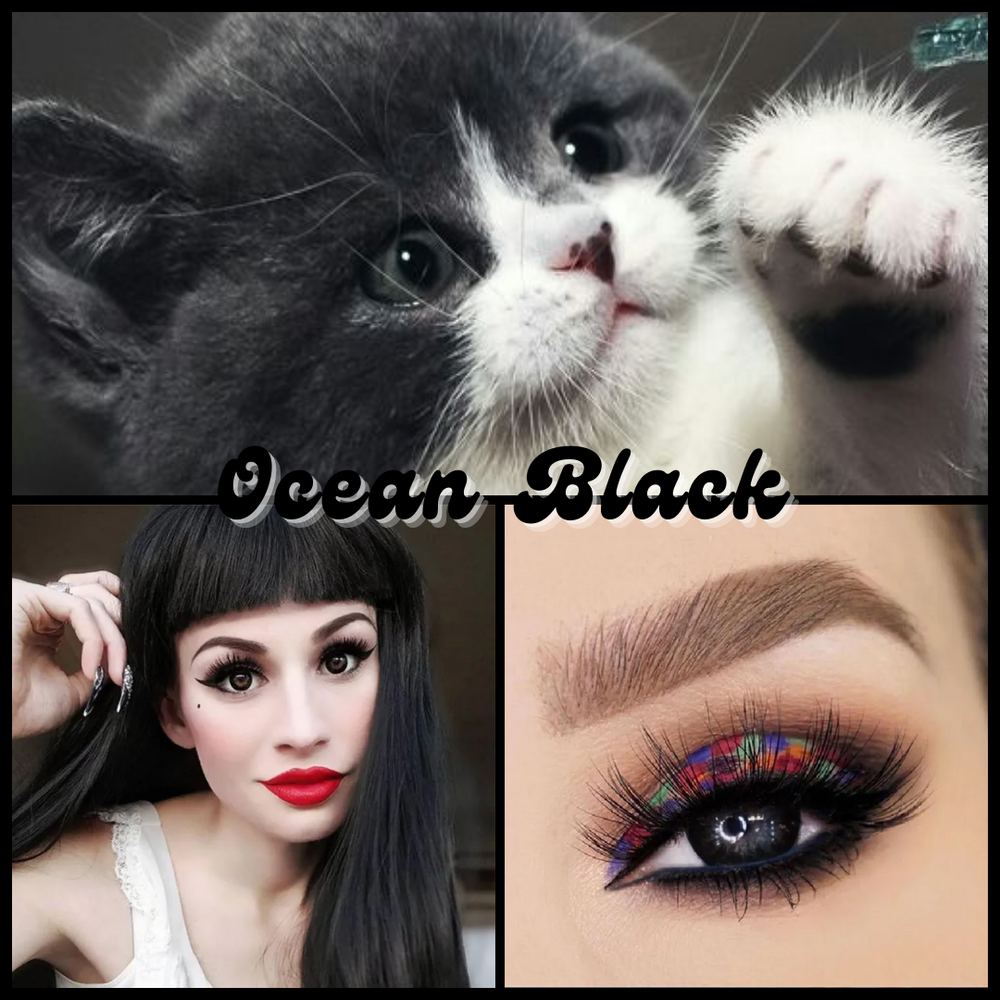 [US Warehouse] Ocean Black Prescription Contact Lenses