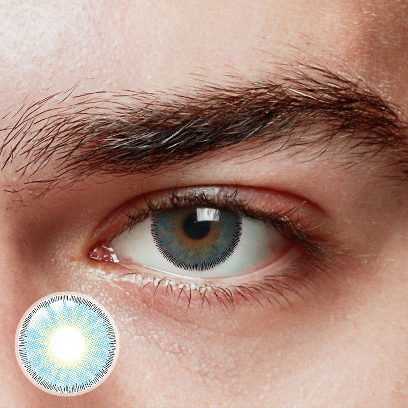 [US Warehouse] Premium Blue Prescription Monthly Contact Lenses