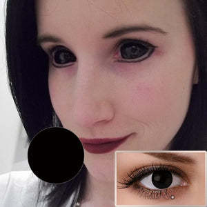 Blind Black Costume Contact Lenses