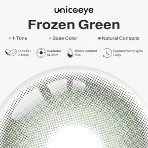 Frozen Green Daily Contact Lenses | 10 Pcs