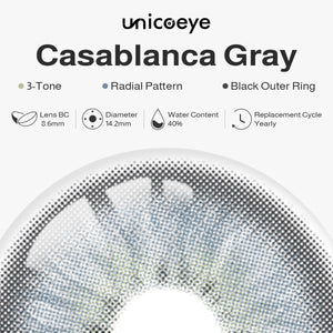 Casablanca Gray Yearly Contact Lenses