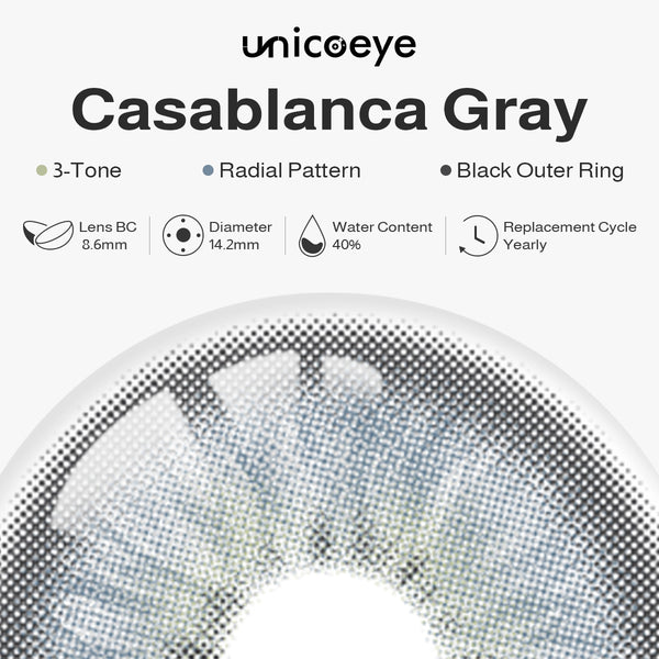Casablanca Gray Yearly Contact Lenses