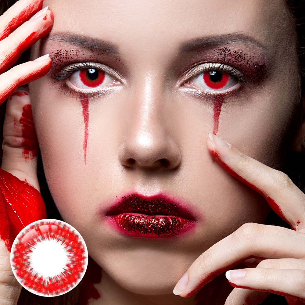 Naruto Red Costume Yearly Contact Lenses