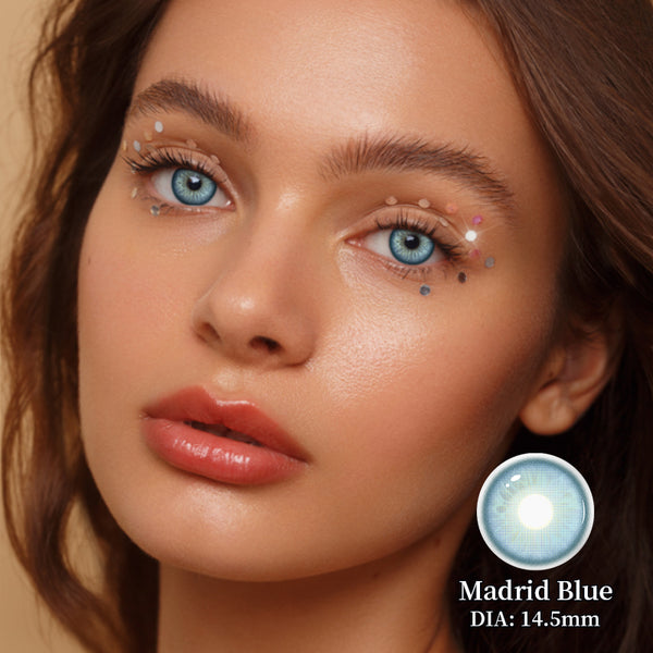 Madrid Blue Prescription Yearly Contact Lenses