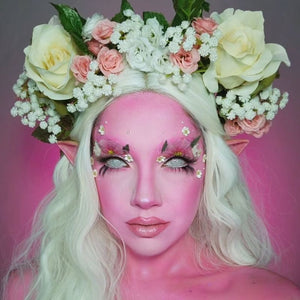 Mesh White Costume Yearly Contact Lenses