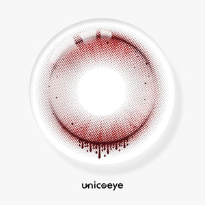Witch's Tears Red Costume Yearly Contact Lenses | 2 Pcs