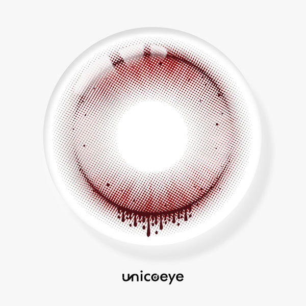 Witch's Tears Red Costume Yearly Contact Lenses | 2 Pcs