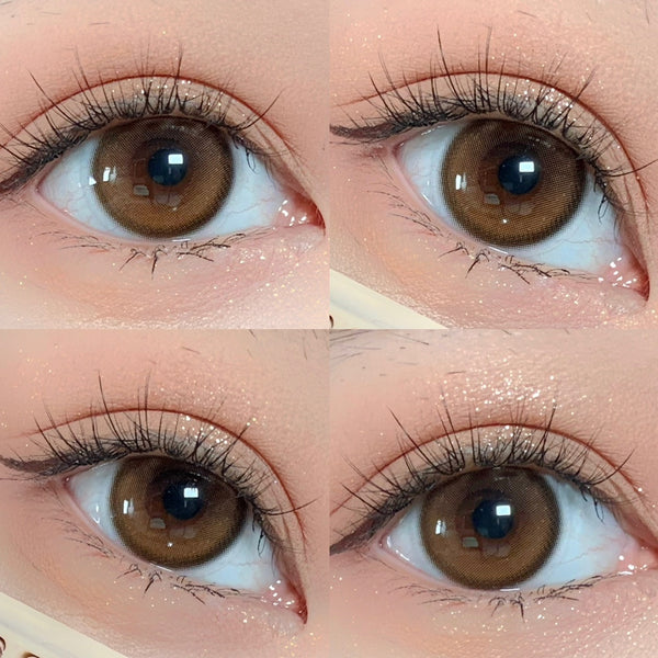 Cheese Tart Brown Prescription Yearly Contact Lenses
