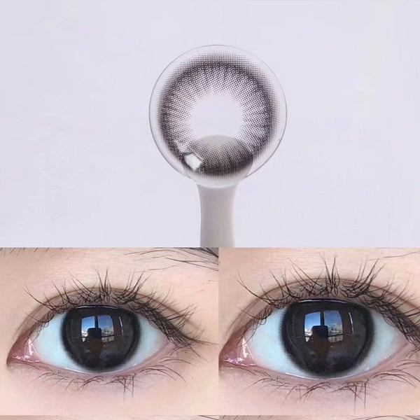Barley Tea Black Prescription Yearly Contact Lenses