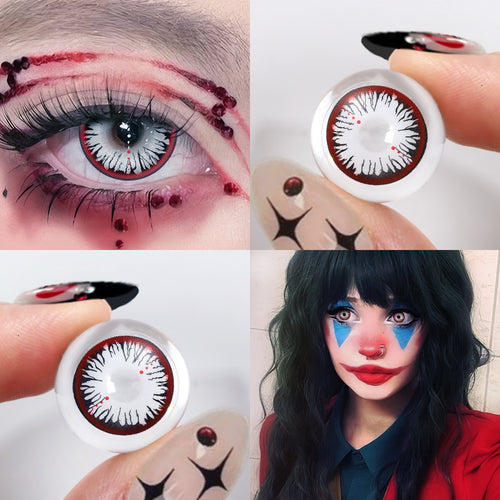 Clown White Costume 6 Months Contact Lenses