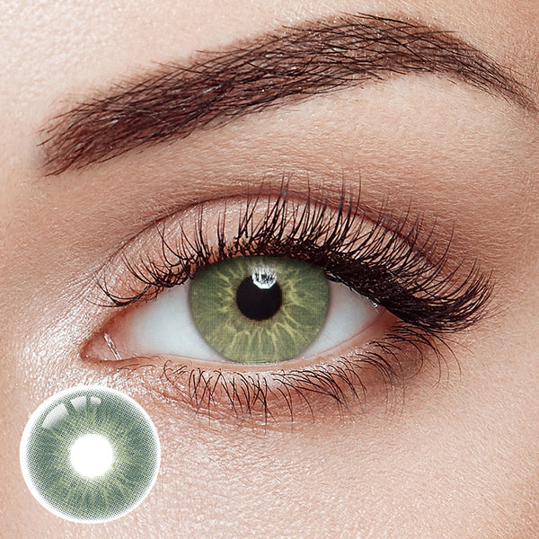 Love Story Green Prescription Yearly Contact Lenses