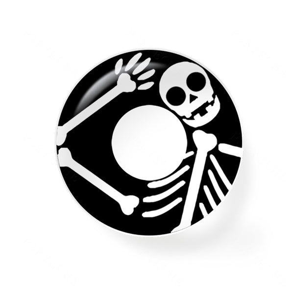 Skeleton Black Contact Lenses