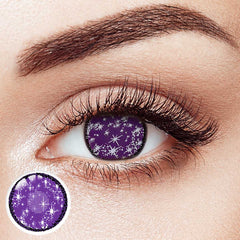Galaxy Purple Costume Yearly Contact Lenses | 2 Pcs