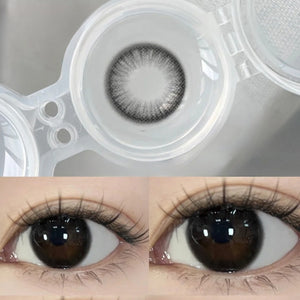 Barley Tea Black Prescription Yearly Contact Lenses