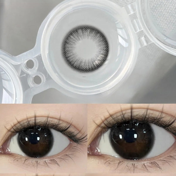 Barley Tea Black Prescription Yearly Contact Lenses