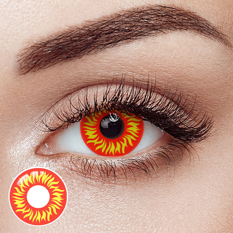 Torchlight Red Costume Yearly Contact Lenses