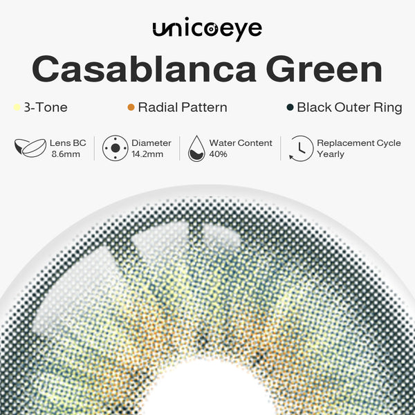 Casablanca Green Yearly Contact Lenses
