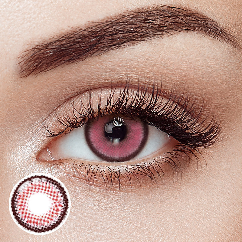 Blood Ruby Pink Yearly Contact Lenses