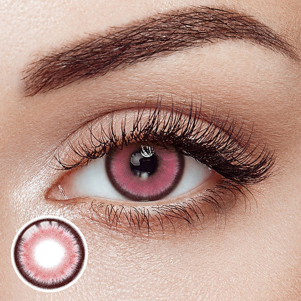 Blood Ruby Pink Yearly Contact Lenses