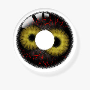 Venom Twins Black Costume Yearly Contact Lenses | 2 Pcs