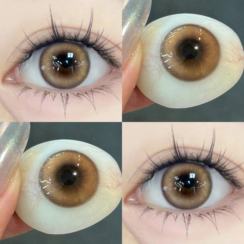 Azure Fantasy Brown Prescription Yearly Contact Lenses