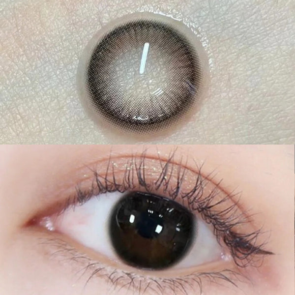 Barley Tea Black Prescription Yearly Contact Lenses