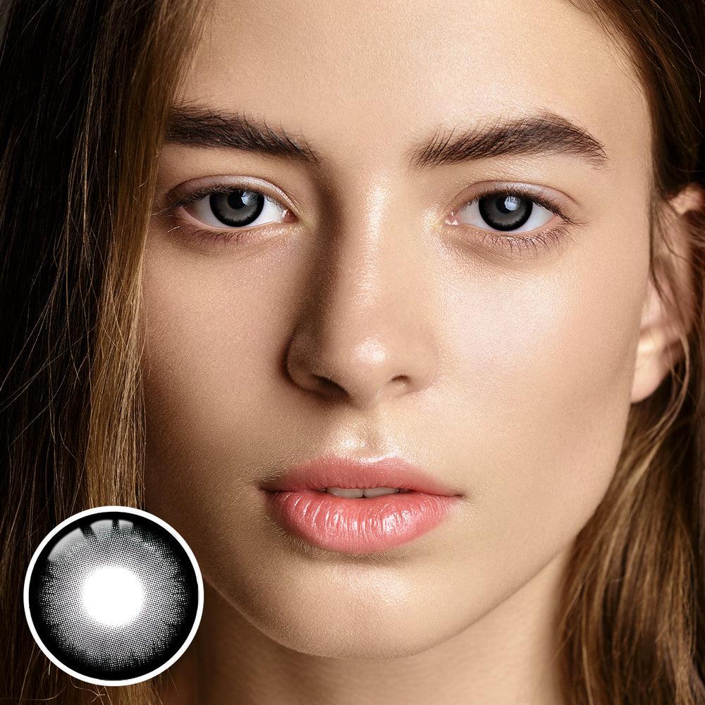 Glutinous Black Prescription 6 Months Contact Lenses