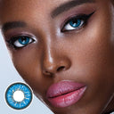 Flame Blue Contact Lenses