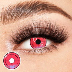 Bullseye Red Costume Yearly Contact Lenses