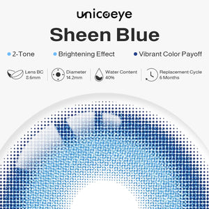 Sheen Blue Prescription 6 Months Contact Lenses | 2pcs