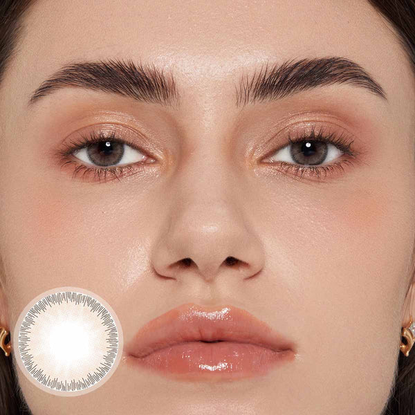[US Warehouse] Fantasy Sandy Grey Prescription Monthly Contact Lenses