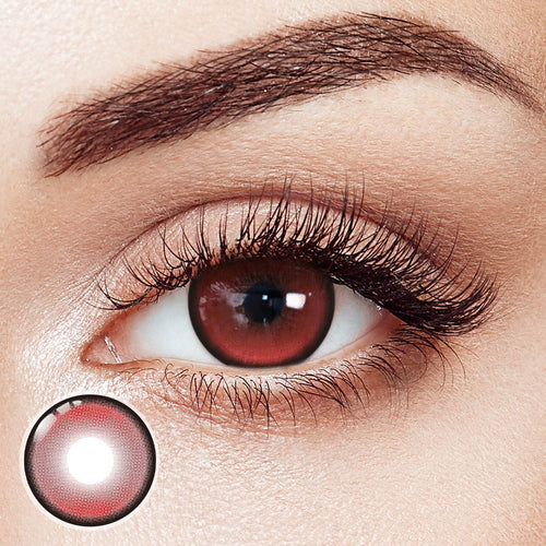 Maroon Red Prescription 6 Months Contact Lenses | 2 Pcs