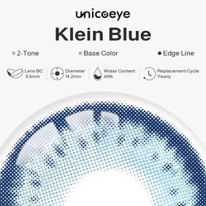 Klein Blue Prescription Yearly Contact Lenses