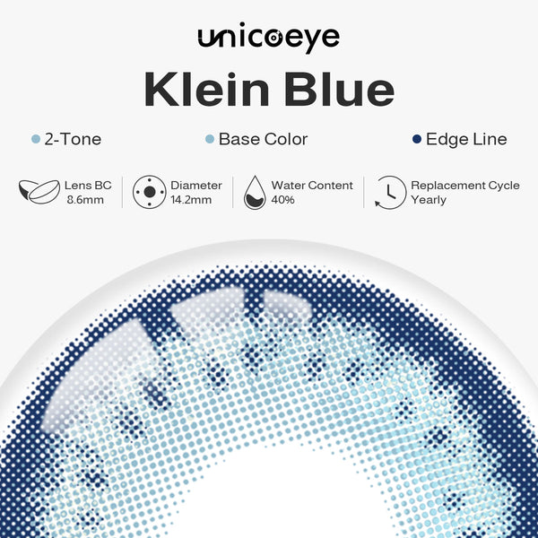 Klein Blue Prescription Yearly Contact Lenses