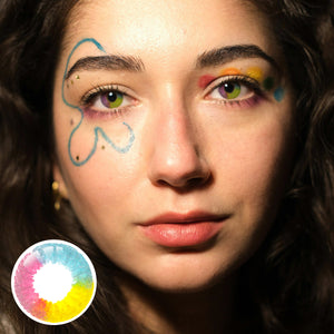 Nebula Rainbow Costume Yearly Contact Lenses