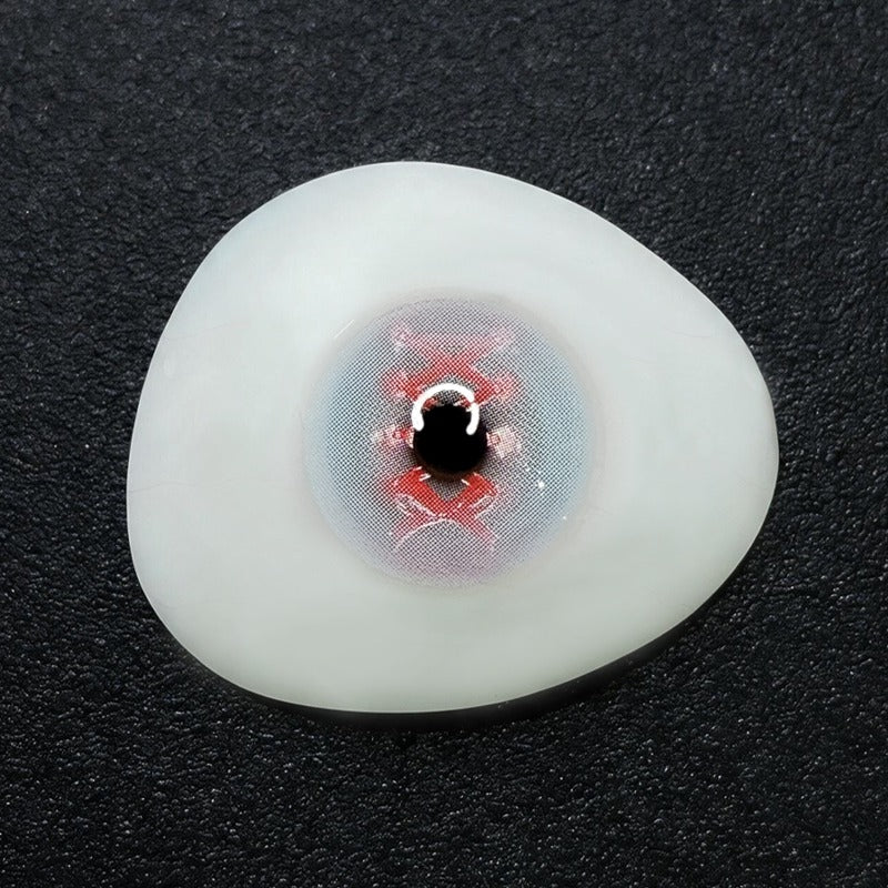 Psycho Lace Pink Costume Yearly Contact Lenses | 2 Pcs