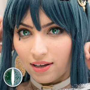 Metaverse Green Halloween Contact Lenses