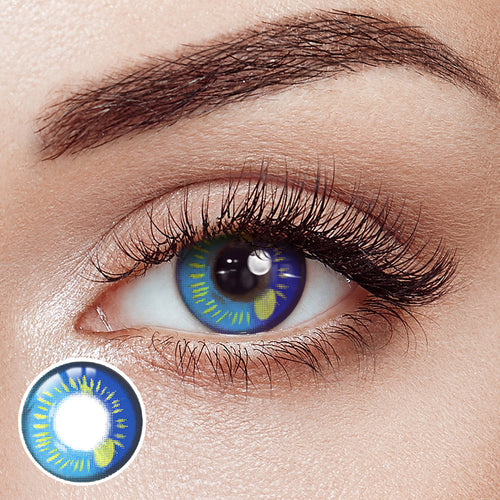 Lunar Earth Blue Costume Yearly Contact Lenses